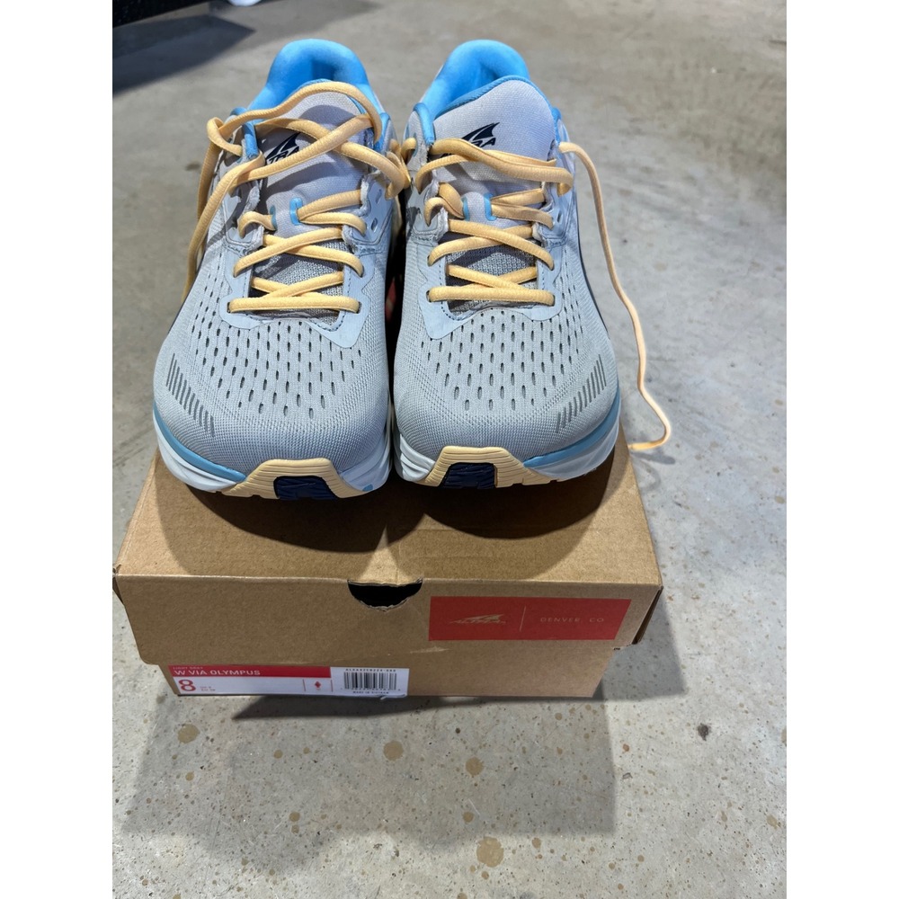 Altra Via Olympus Womens Running Shoes Light Grey Blue AL0A82CR224 Size 8